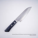 Masutani Kokuryu VG10 Damascus Tsuchime Small Santoku 135mm Western Handle