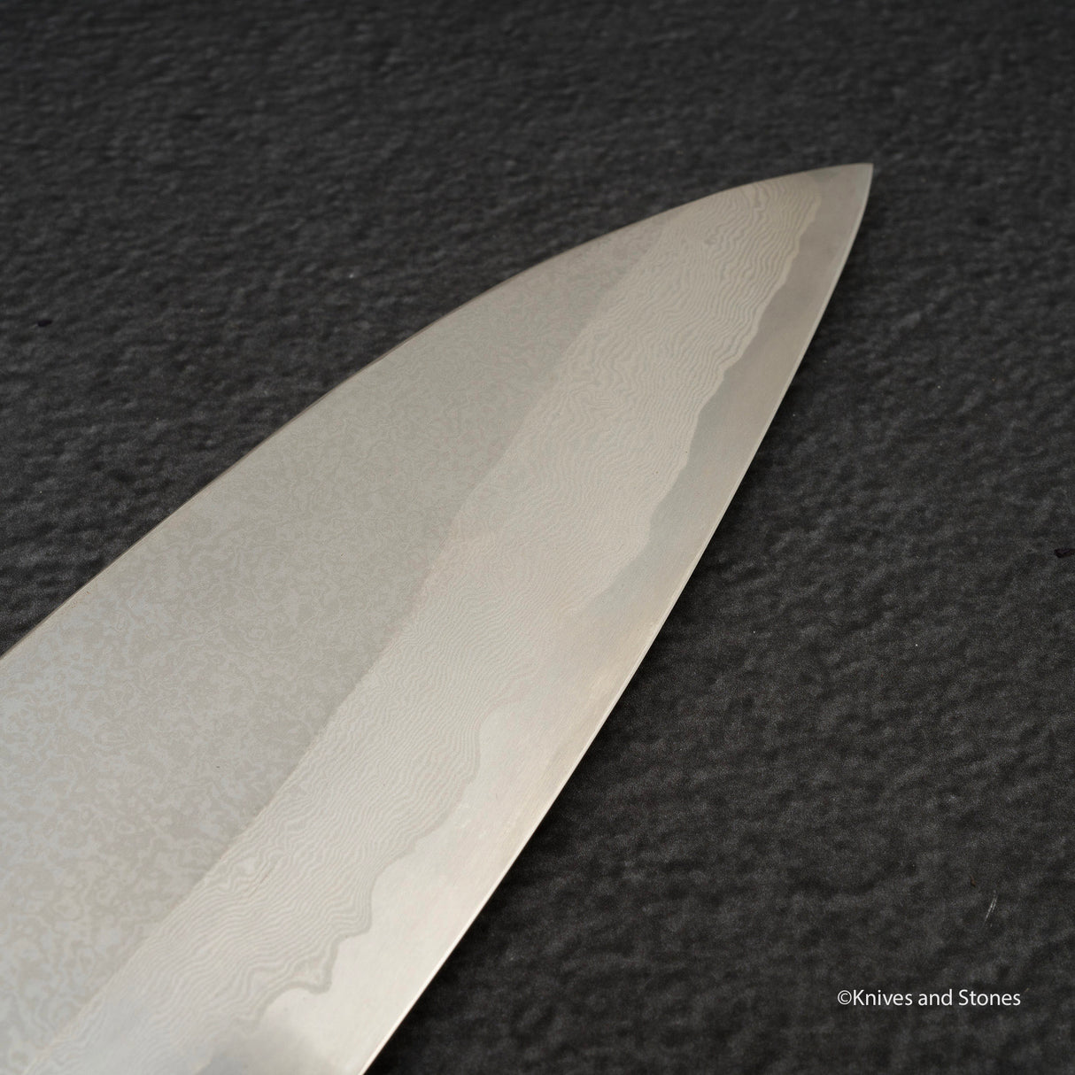 미야자키 카지야 x 하츠코코로 은삼강 다마스커스 규토(셰프나이프) 240mm 스네이크우드 핸들