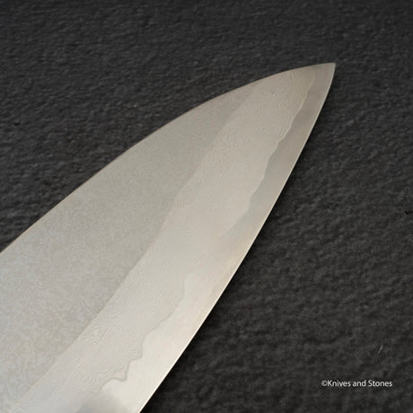 미야자키 카지야 x 하츠코코로 은삼강 다마스커스 규토(셰프나이프) 240mm 스네이크우드 핸들