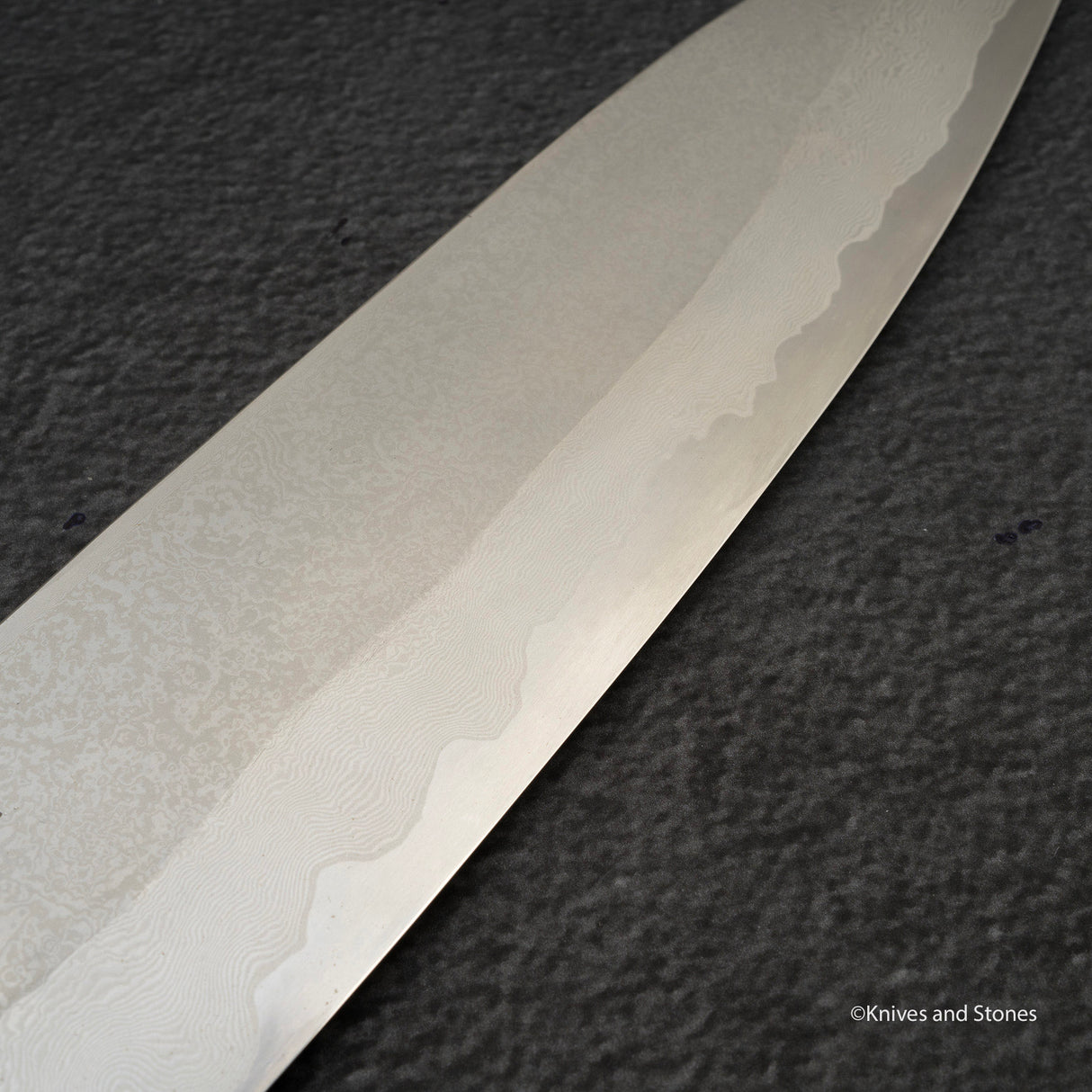 미야자키 카지야 x 하츠코코로 은삼강 다마스커스 규토(셰프나이프) 240mm 스네이크우드 핸들