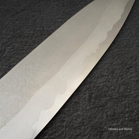 미야자키 카지야 x 하츠코코로 은삼강 다마스커스 규토(셰프나이프) 240mm 스네이크우드 핸들