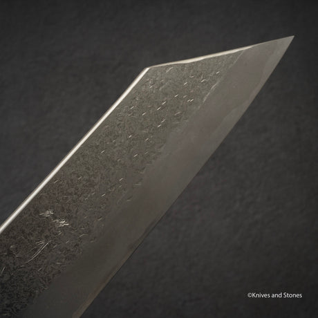 미야자키 카지야 x 하츠코코로 은삼강 다마스커스 하카타 180mm 스네이크우드 핸들