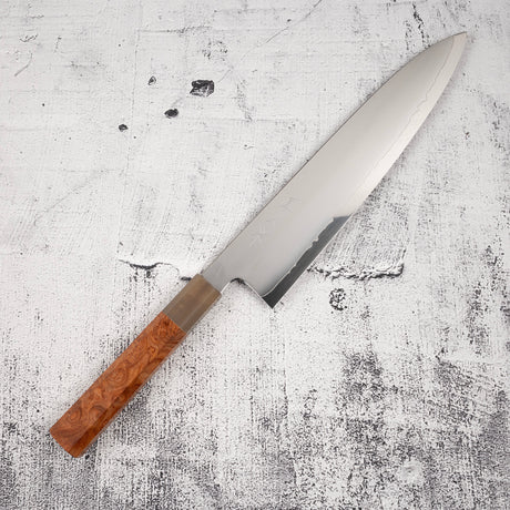 묘진 리키 제작소 SG2 규토(셰프나이프) 240mm 암보이나 핸들