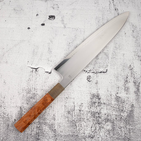 묘진 리키 제작소 SG2 규토(셰프나이프) 240mm 암보이나 핸들