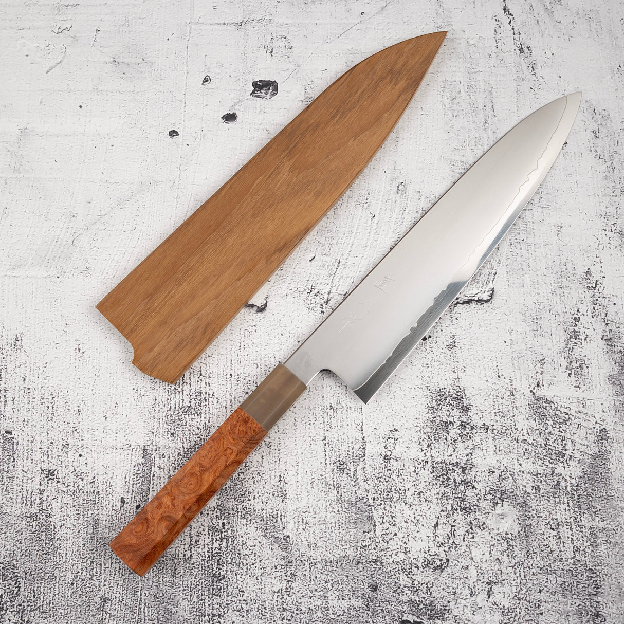 묘진 리키 제작소 SG2 규토(셰프나이프) 240mm 암보이나 핸들