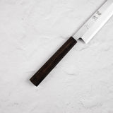 하츠코코로 x 묘진 시라사기 백2강 K팁 야나기바(사시미칼) 330mm