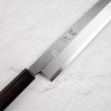 하츠코코로 x 묘진 시라사기 백2강 K팁 야나기바(사시미칼) 330mm