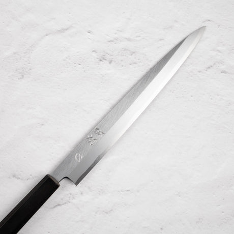 하츠코코로 x 묘진 시라사기 백2강 야나기바(사시미칼) 270mm