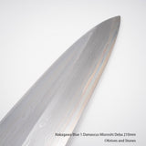 Nakagawa Blue 1 Damascus Mioroshi Deba 210/240 mm