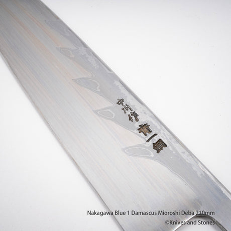 Nakagawa Blue 1 Damascus Mioroshi Deba 210/240 mm