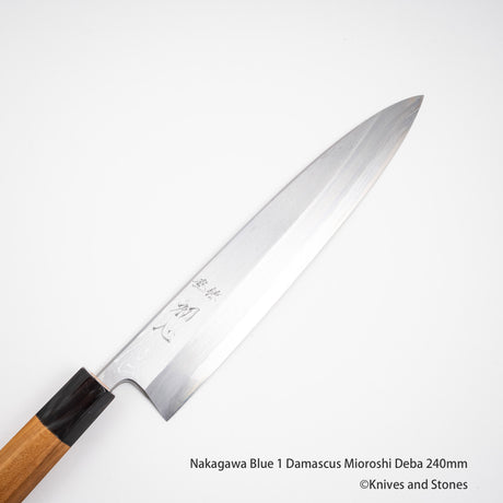 Nakagawa Blue 1 Damascus Mioroshi Deba 210/240 mm