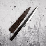 하츠코코로 나카가와 청1강 쿠로우치 다마스커스 스지히키 240mm 에칭 블랙 에보니