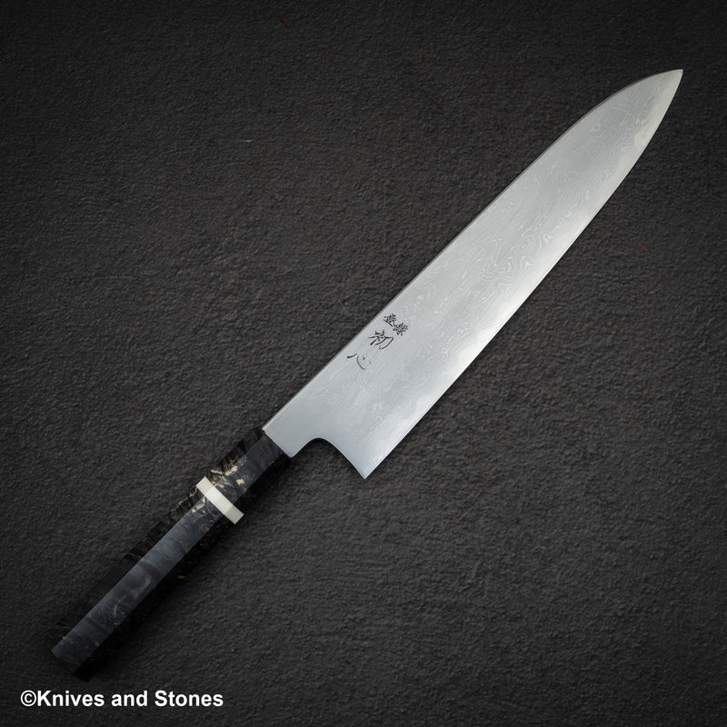 Hatsukokoro x Satoshi Nakagawa Blue 1 Damascus Gyuto 270mm