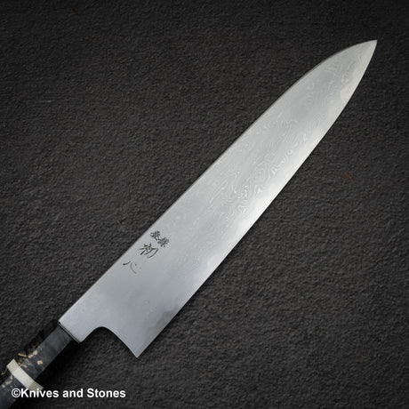 Hatsukokoro x Satoshi Nakagawa Blue 1 Damascus Gyuto 270mm