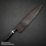 Hatsukokoro x Satoshi Nakagawa Blue 1 Damascus Gyuto 270mm