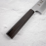 Nakagawa Blue1 Wide Bevel Kasumi Bunka 180mm Ebony Handle
