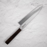 Nakagawa Blue1 Wide Bevel Kasumi Gyuto 210mm Ebony Handle