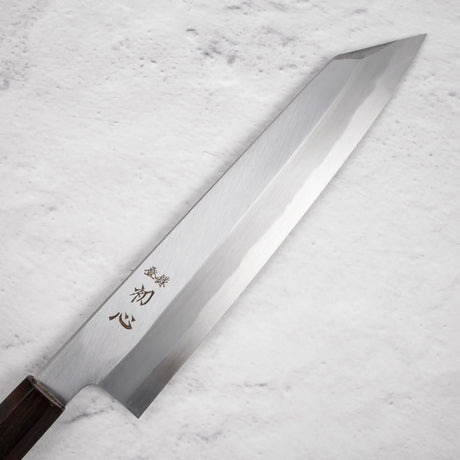 Nakagawa Blue1 Wide Bevel Kasumi K-tip Gyuto 240mm Ebony Handle