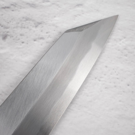 Nakagawa Blue1 Wide Bevel Kasumi K-tip Gyuto 240mm Ebony Handle