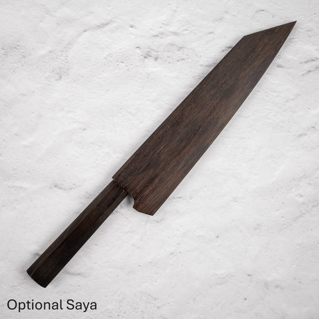 Nakagawa Blue1 Wide Bevel Kasumi K-tip Gyuto 240mm Ebony Handle