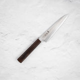 Nakagawa Blue 1 Wide Bevel Kasumi Petty 150mm Ebony Handle