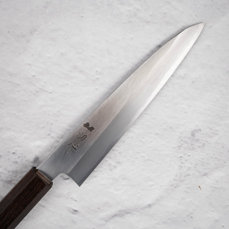 Nakagawa Blue 1 Wide Bevel Kasumi Petty 150mm Ebony Handle