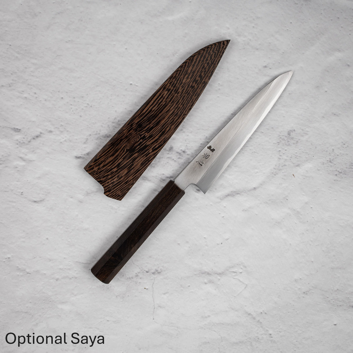 Nakagawa Blue 1 Wide Bevel Kasumi Petty 150mm Ebony Handle
