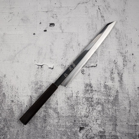 Nakagawa Ginsan K-tip Yanagiba 270 mm Mirror-polished Ebony Handle