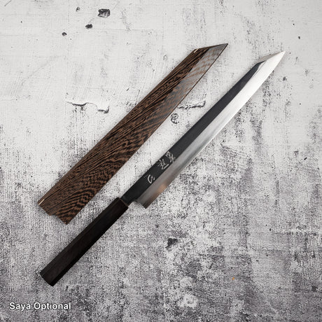 Nakagawa Ginsan K-tip Yanagiba 300 mm Mirror-polished Ebony