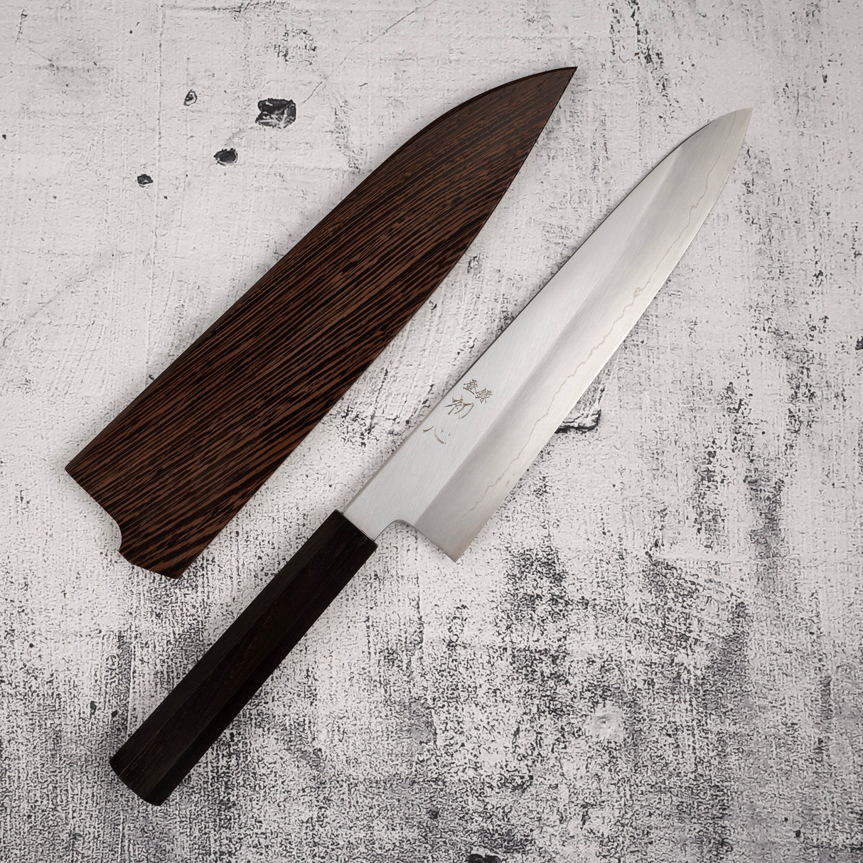 하츠코코로 x 나카가와 은삼강 와이드베벨 규토(셰프나이프) 240mm