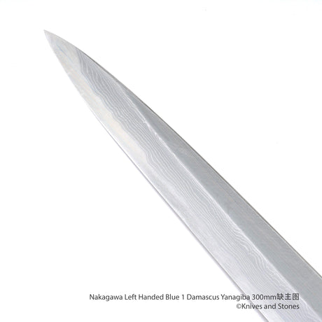 Nakagawa Left Handed Blue 1 Damascus Yanagiba 240/270/300/300 mm