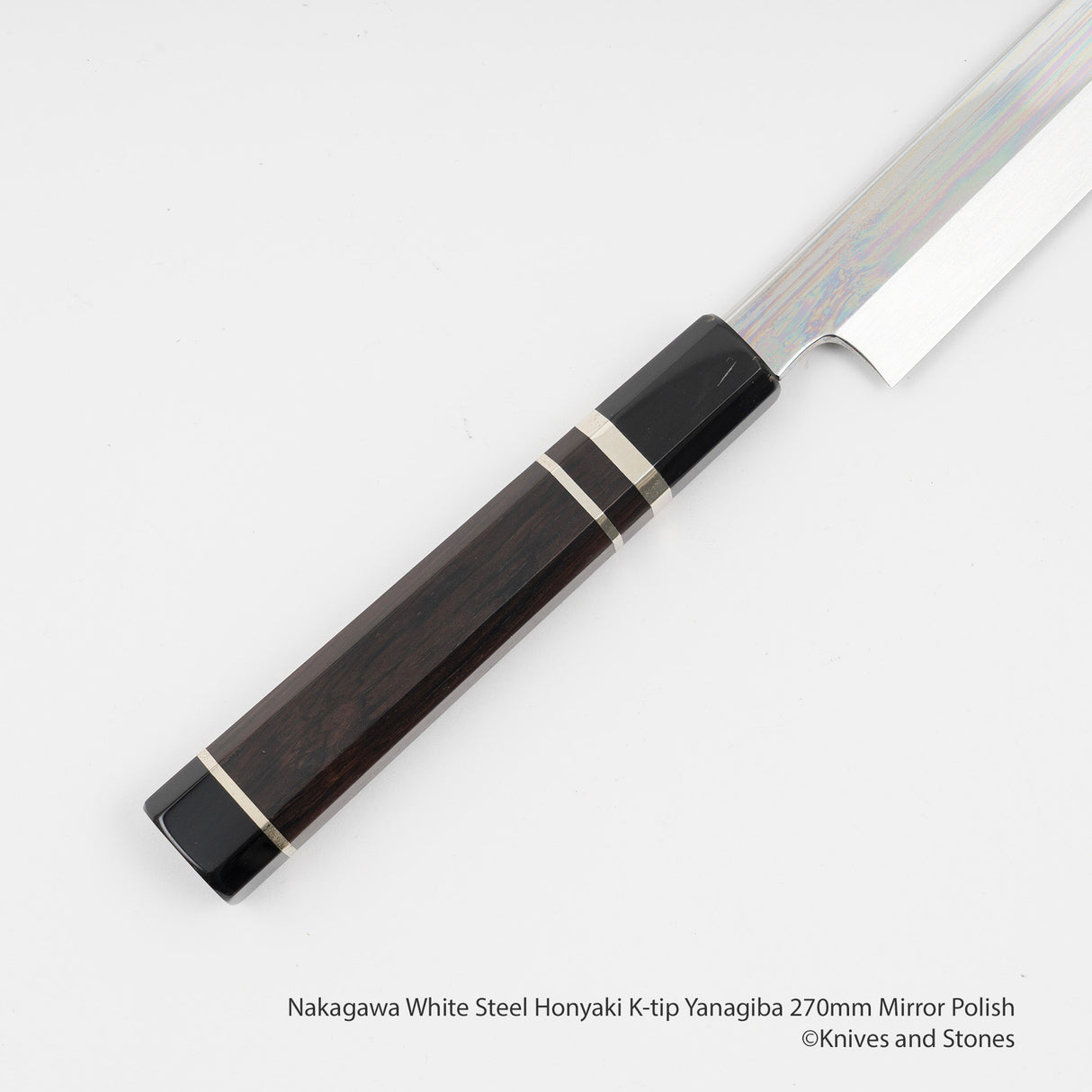 나카가와 백지강 혼야키 K팁 야나기바(사시미칼) 270mm 경면