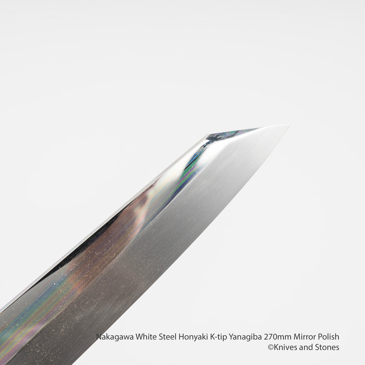 나카가와 백지강 혼야키 K팁 야나기바(사시미칼) 270mm 경면