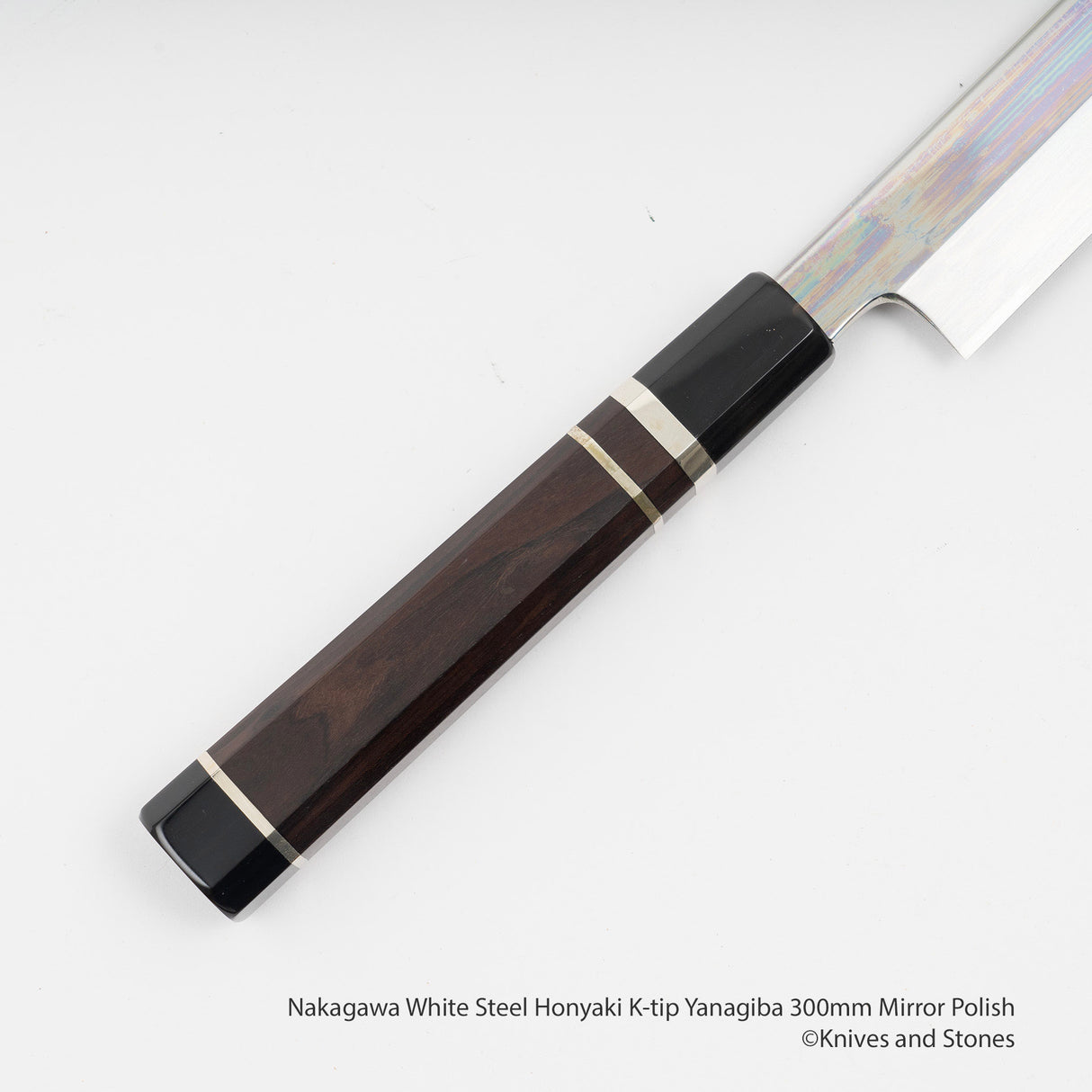 나카가와 백지강 혼야키 K팁 야나기바(사시미칼) 300mm 경면