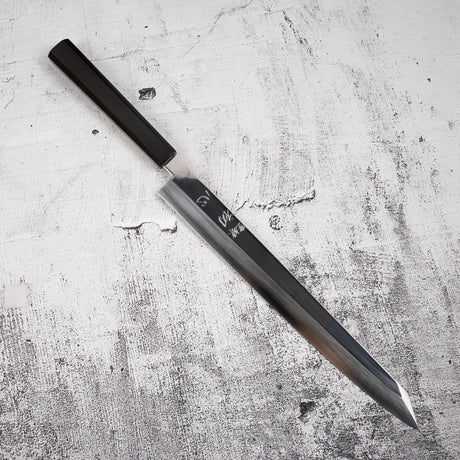 Nakagawa Ginsan K-tip Yanagiba 330 mm Mirror-polished Ebony