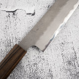 Nigara Aogami (Blue) Super Sakimaru Sujihiki 300mm Tsuchime Black Chacate