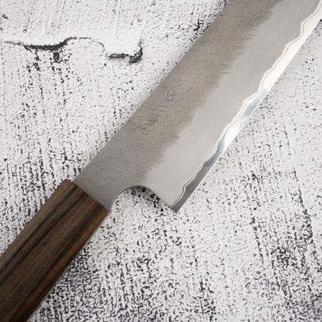 Nigara Aogami (Blue) Super Sakimaru Sujihiki 300mm Tsuchime Black Chacate