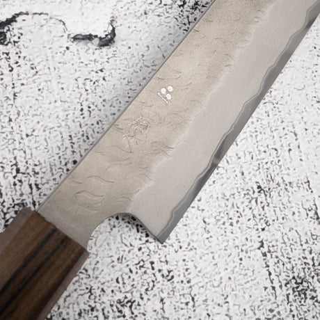 Nigara Aogami (Blue) Super Sakimaru Sujihiki 300mm Tsuchime Black Chacate