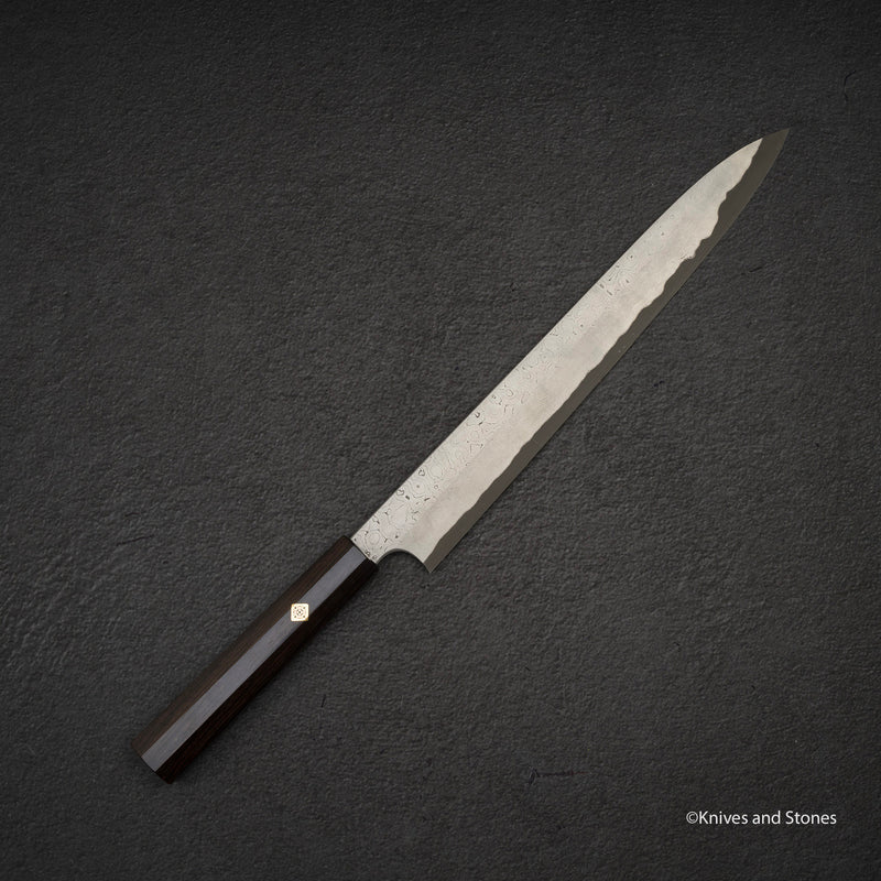 니가라 안몬 쿠로조메 청2강 다마스커스 야나기바(사시미칼) 300mm