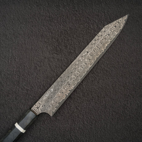 Nigara Anmon SG2 Raindrop Damascus K-tip Sujihiki 255mm Birch