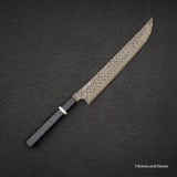 Nigara Anmon SG2 Raindrop Damascus Sakimaru Sujihiki 270mm