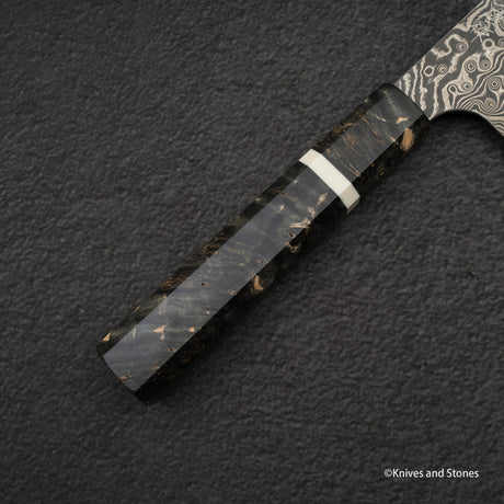 Nigara Anmon SG2 Raindrop Damascus Santoku 170mm Birch (暗紋)