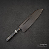 Nigara Anmon SG2 Raindrop Damascus Santoku 170mm Birch (暗紋)