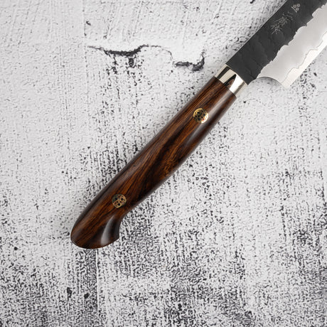 Nigara SG2 Kurouchi Petty 150mm Tsuchime Western Ironwood with Saya