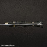 Nigara Anmon (暗紋) SG2 Raindrop Damascus K tip Petty 150mm Mother-of-Pearl Inlay Handle