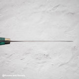 니가라 하모노 안몬 SG2 레인드롭 다마스커스 페티 150mm 웨스턴핸들 그린 터콰이즈