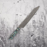 니가라 안몬 SG2 레인드롭 다마스커스 K팁 스지히키 240mm 자개 웨스턴핸들