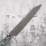 니가라 안몬 SG2 레인드롭 다마스커스 K팁 스지히키 240mm 자개 웨스턴핸들