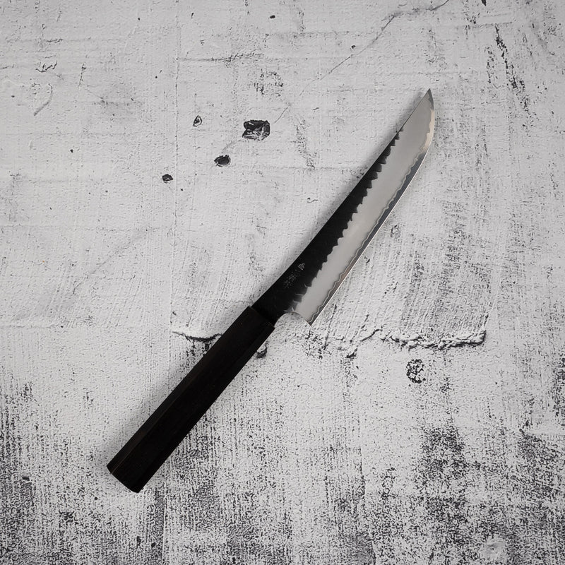 Nigara SG2 KU Butcher 165mm Kurouchi Tsuchme Ebony