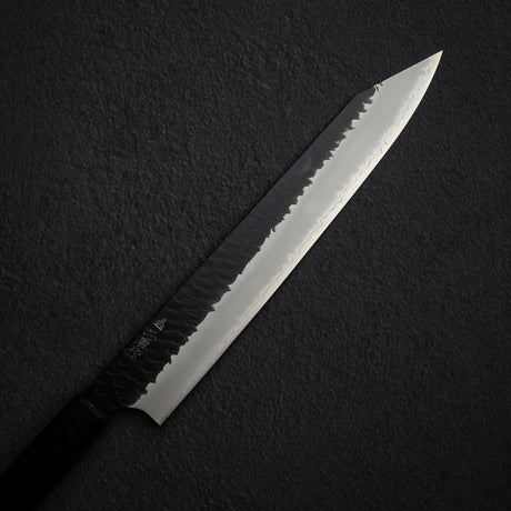 Nigara SG2 Kurouchi Tsuchime K-Tip Sujihiki 255mm Ebony